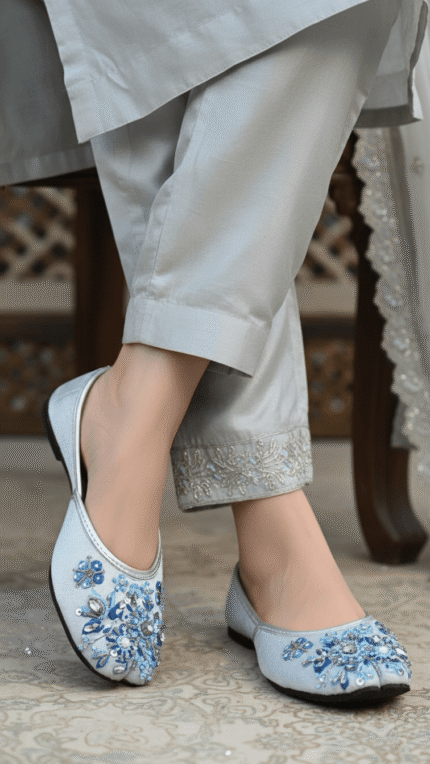Grey Fancy Khussa EC8585 - View 2